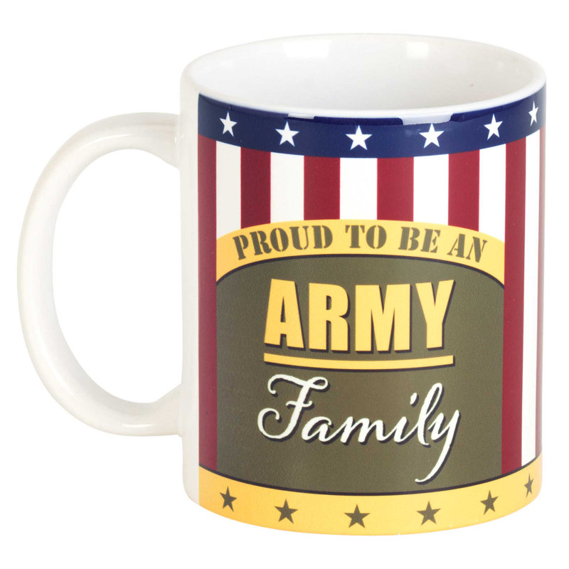 Tasse à café en céramique, Fière armée