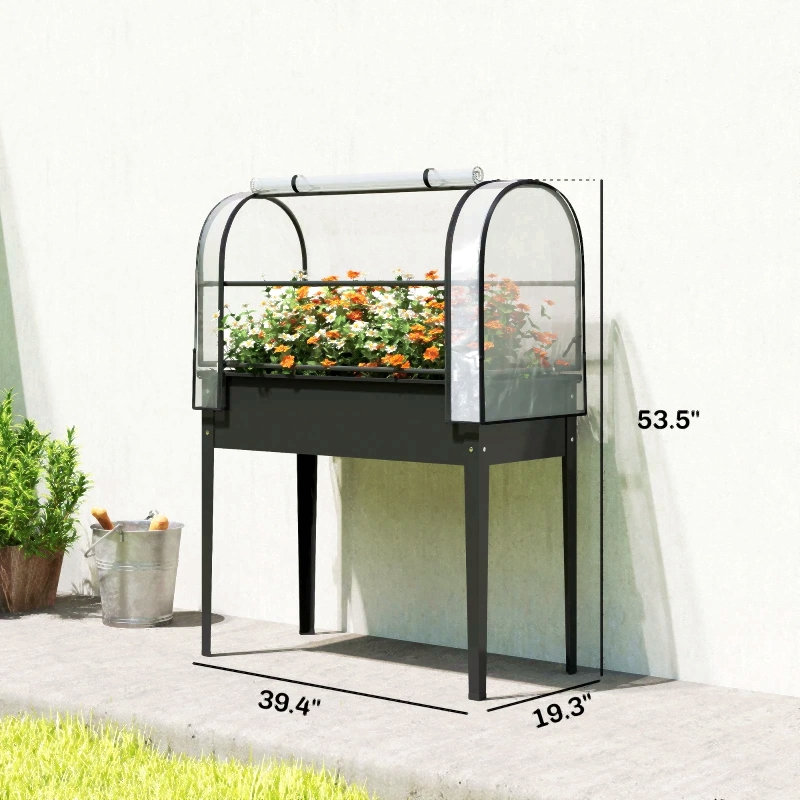 Elevated Plant Boxs,Raised Garden Bed,Flower Boxs, Noir
