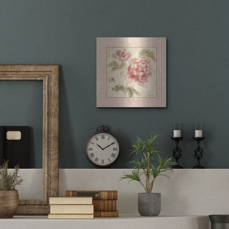 Art mural Astoria Grand «Rose Acanthus 1» par Cheri Blum, H 12 po x l 12 po