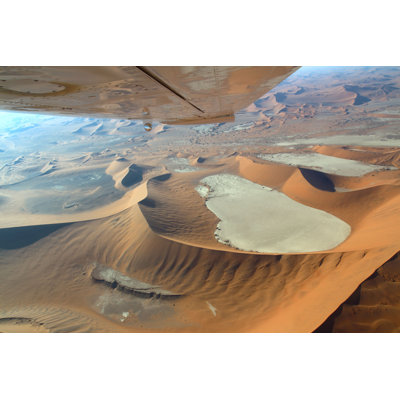 Airplane Over Desert 1 Piece Wrapped Canvas Wall Art