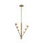 Luminaire suspendu DEL en verre opale 2 bras Cypress-1863419642