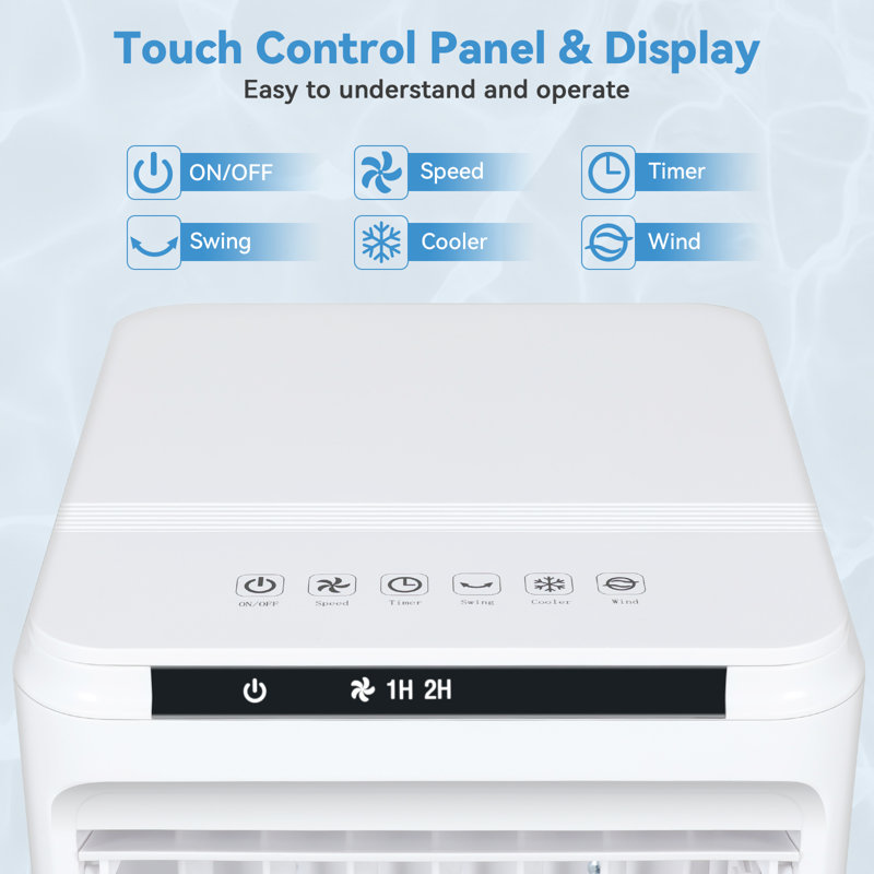 7L Air Cooler Fan 3 In 1 Portable Cooling Fan Conditioner Humidifier Remote Control