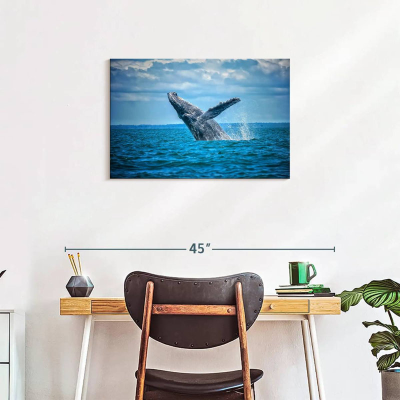 Brampt Pacific Humpback Whale, 20'' H x 30'' W
