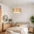 20.5" Woven Rattan Modern Drum Chandelier-1362967535