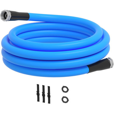 25FT Drinking Water Hose, No Kinking 5/8'' Premium Fresh Water Hose - Free for RV Marine Truck Garden