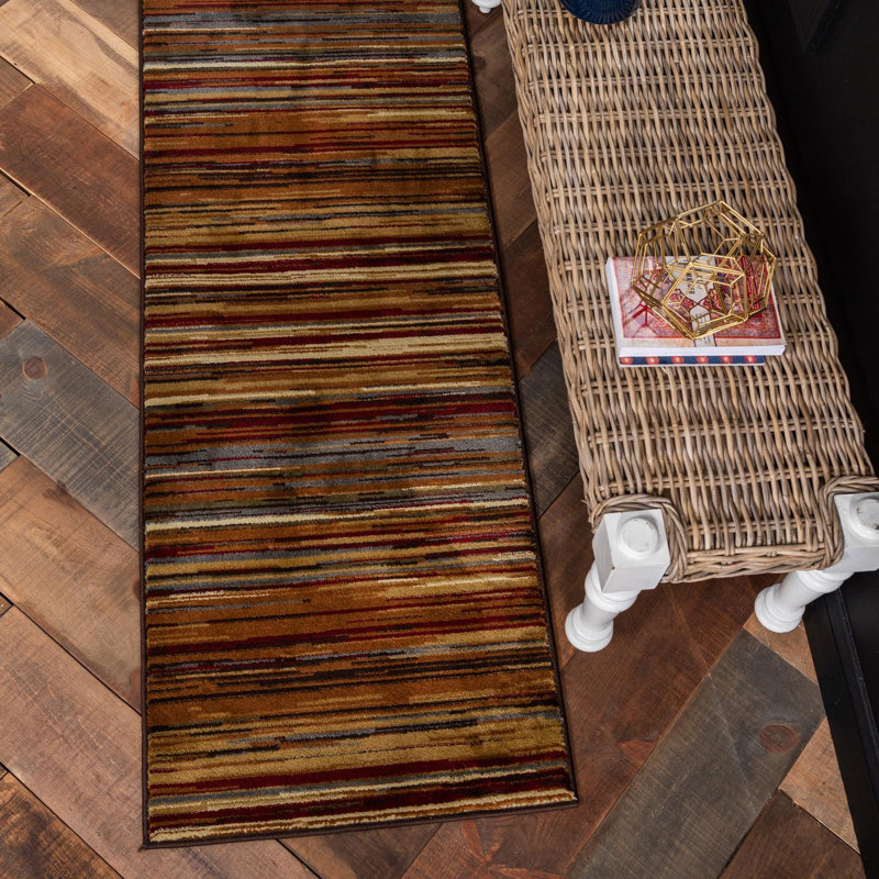 Tapis beige Ivetta, Tapis de couloir 2 pi 7 po x 12 pi