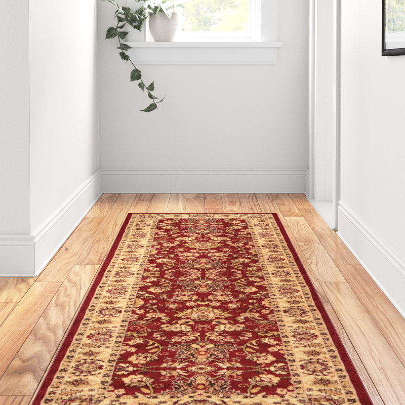 Bhatari Indoor Rug, Runner 2'7" x 10', Burgundy