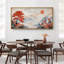 «Red Sun Trees», art mural de style chinois, impression numérique sur toile giclée sur toile-111652503-111652501