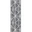 Tapis géométrique gris foncé / ivoire Oceola-1618047416