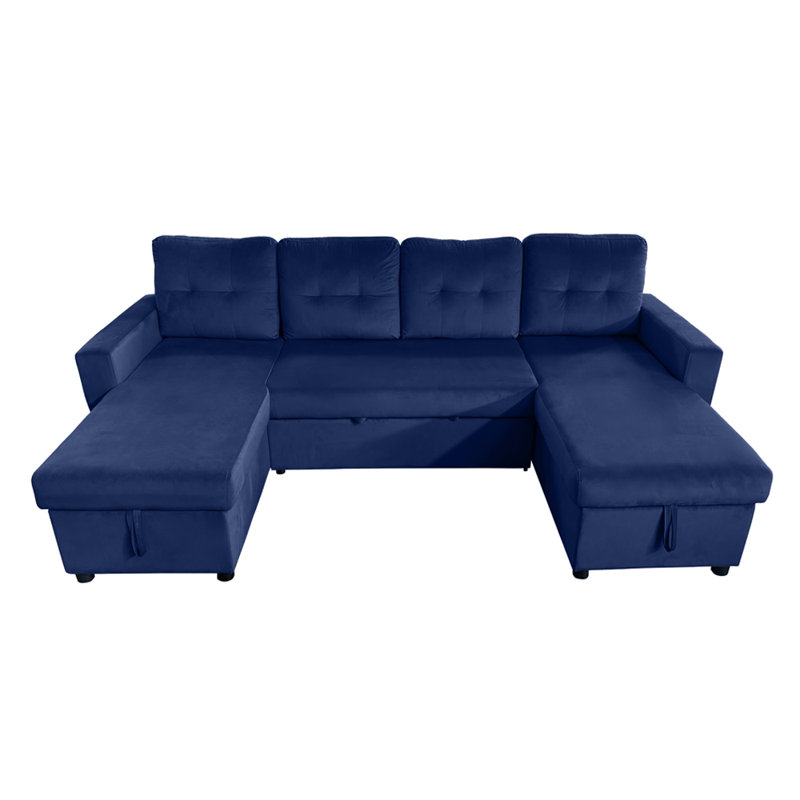 Alexisia 6 Seater Sofa Bed, Dark Blue