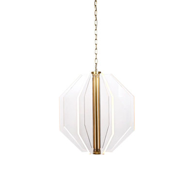 Luminaire suspendu géométrique unique à 1 lumière Angerona