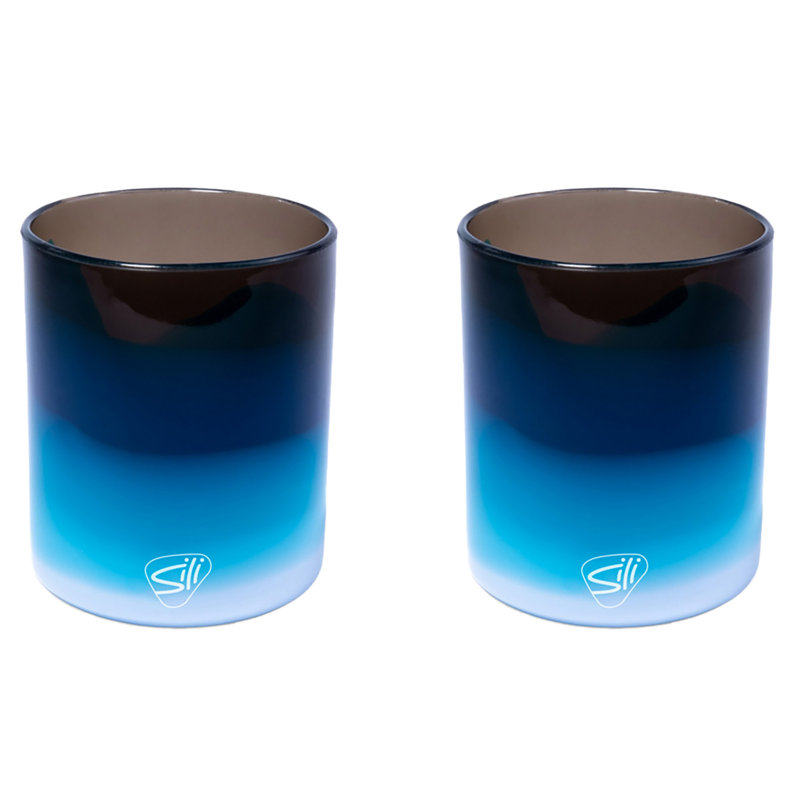 Silipint: verres à roches 12 oz: paquet de 2 - rayon de lune - tasses à cocktail en silicone, incassable
