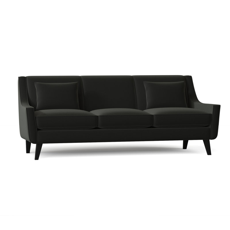 Gros Upholstered 85'' Sofa, Bella Hunter Performance Velvet