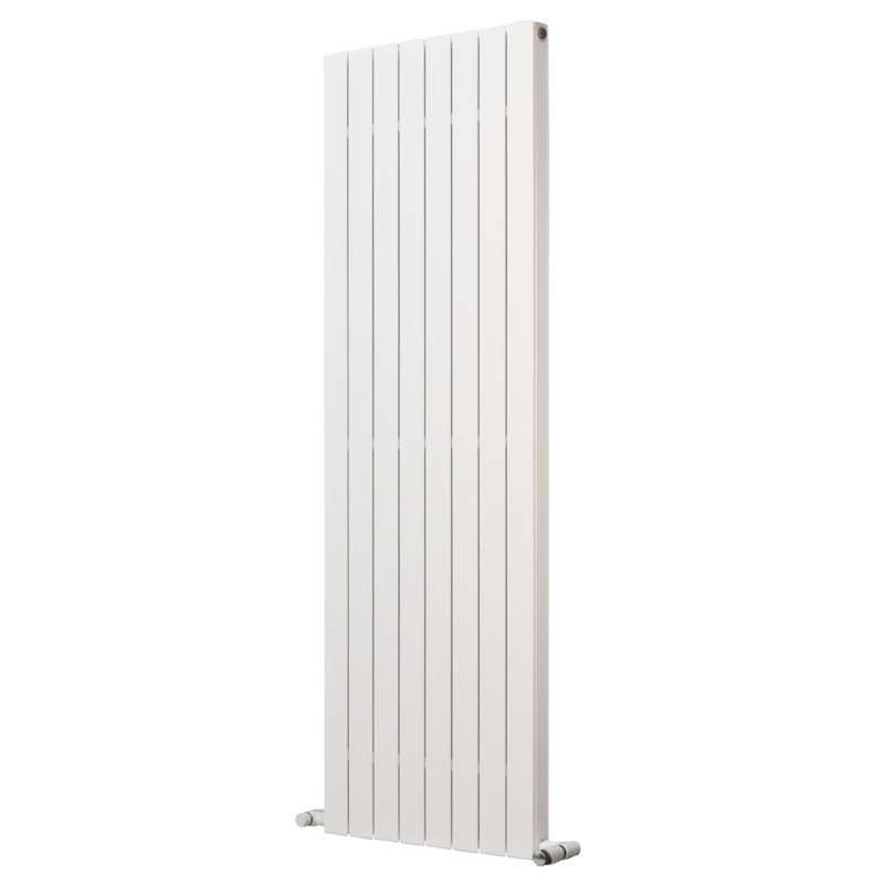 Andrew Vertical Designer Radiator, White, 90 cm H x 59.5 cm W x 8.6 cm D