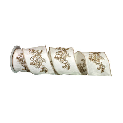 Ruban filaire brodé 4 po X5Y Acanthus