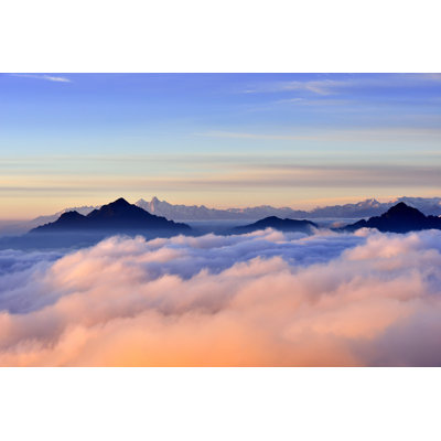 Beauty Snowcapped Mountain by Zorazhuang - Wrapped Canvas Print