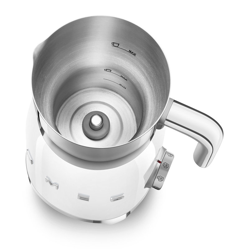 Mousseur à lait de style rétro 50ème depuis SMEG, Blanc