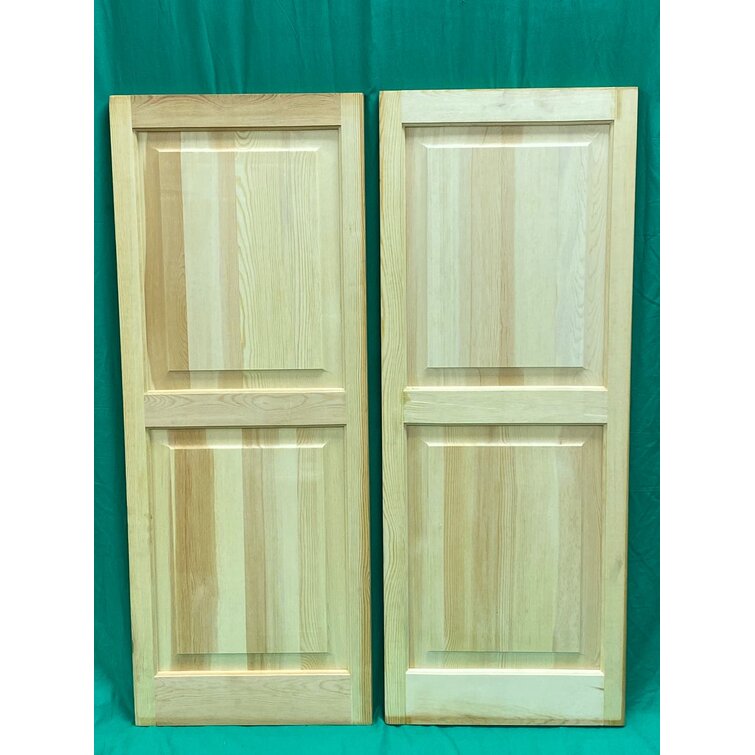 Cedar Green Cg Shutters 15'' Raised Panel Shutters & Reviews 