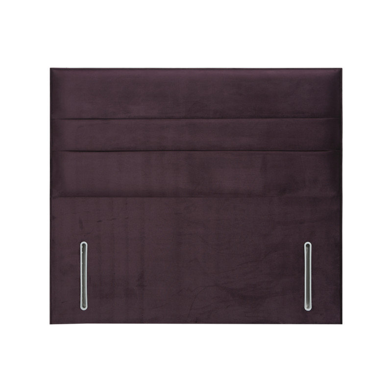 Naples Floor Standing Headboard, King Size (5'), Velvet, Plum