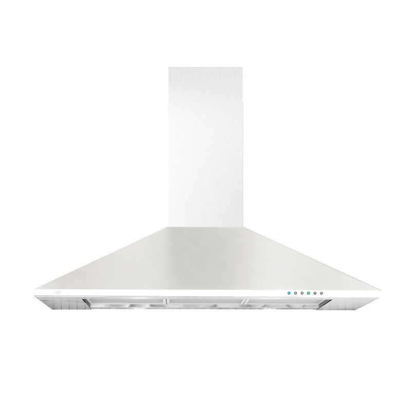Wall Mount Chimney Range Hood, 30", Black