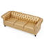 Canapé Chesterfield 3 places avec accoudoirs roulés