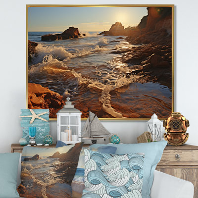 Golden Sands A Mesmerizing III - Landscapes Wall Art Living Room