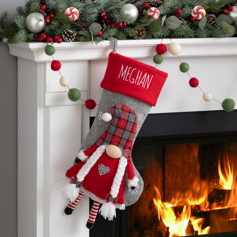 Gnome Character Personalized Stocking, Yes