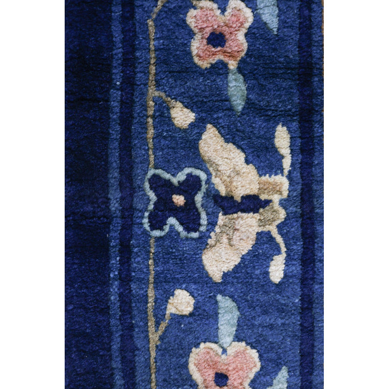 Antique Chinese Art Deco And Peking Rugs One-of-a-Kind Rectangle 3' X 5'10" Area Rug