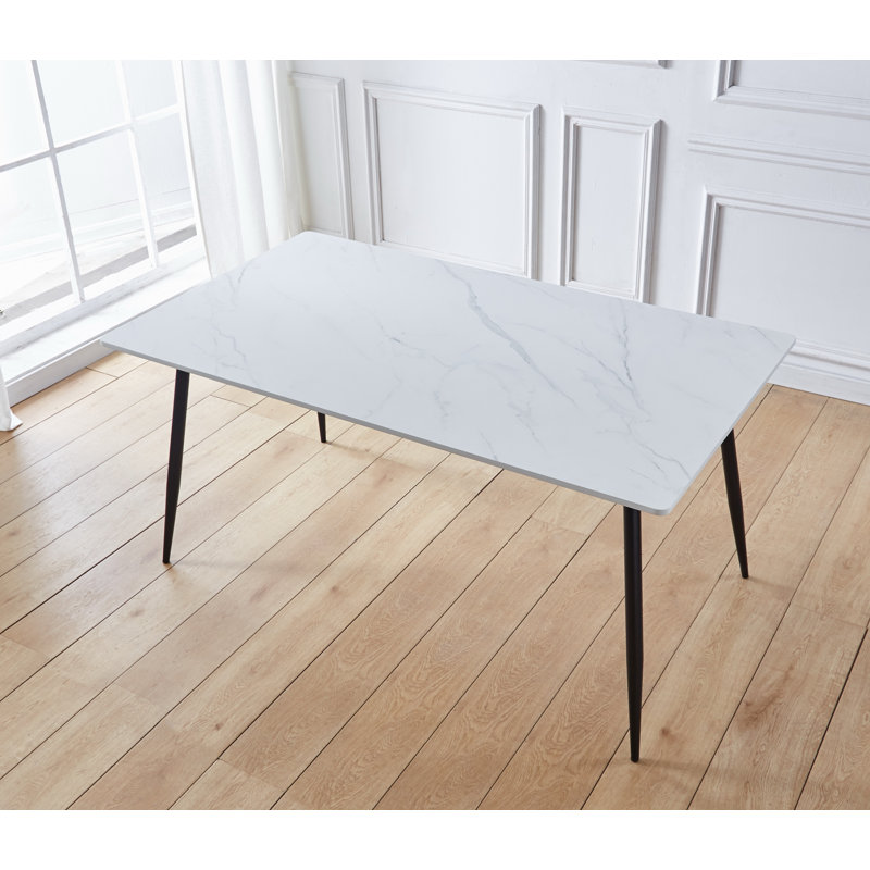 Hinshaw Metal Base Dining Table, 72.5cm H x 90cm W x 160cm L