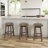 West Sacramento Swivel Upholstered Counter Stool