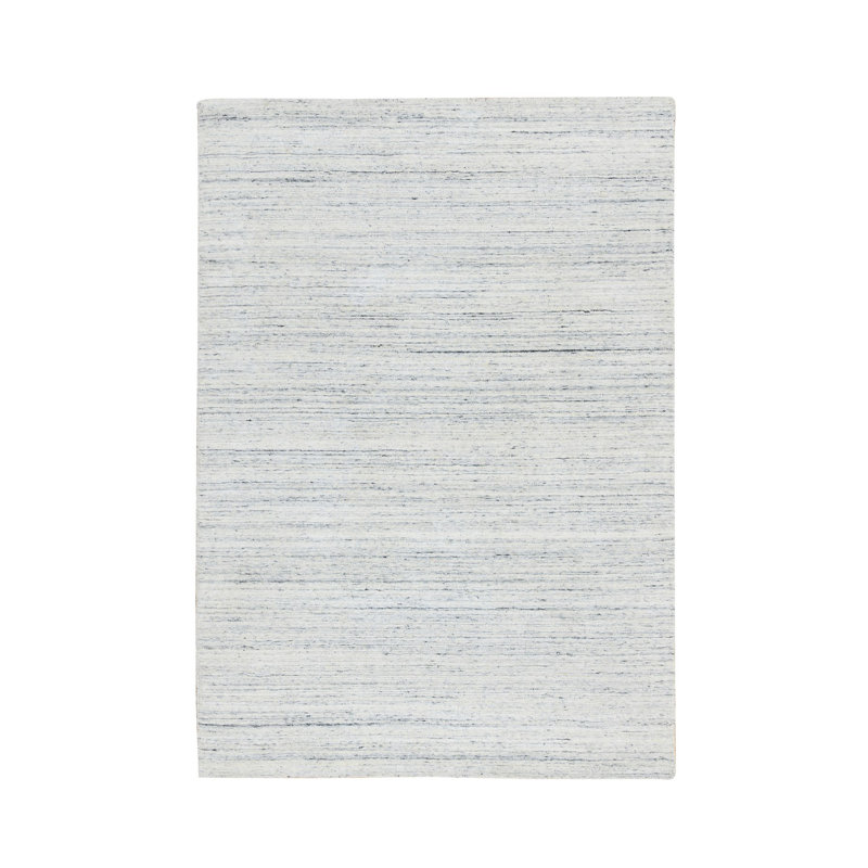 Tapis oriental en laine tissé à la main de style ivoire tissé à la main 5 po x 7 po