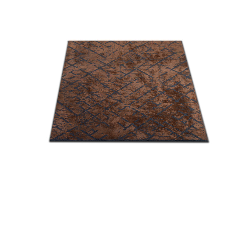 Rapture Contemporary Salute Silver Gray/Teal Blue Area Rug, Rectangle 7'10" x 9'10"