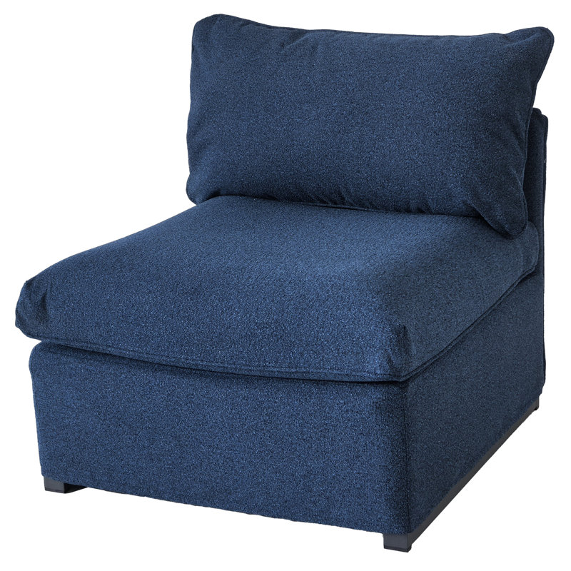 Fauteuil d'extérieur sans accoudoirs Flexiform, Tissu bleu