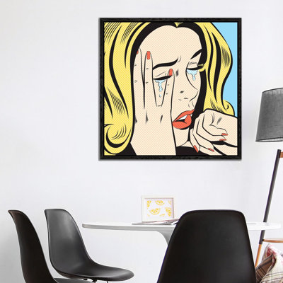 Crying Woman by Joseph McDermott - Print on Canvas