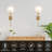 Rechargeable Battery Operated Wall Sconces, Set Of 2 With Wireless Remote - Dimmable Modern Cordless Wall Lights For Bedroom, Living Room, Hallway-399979008