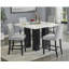 Ensemble de 2 tabourets de bar en tissu de style transitionnel