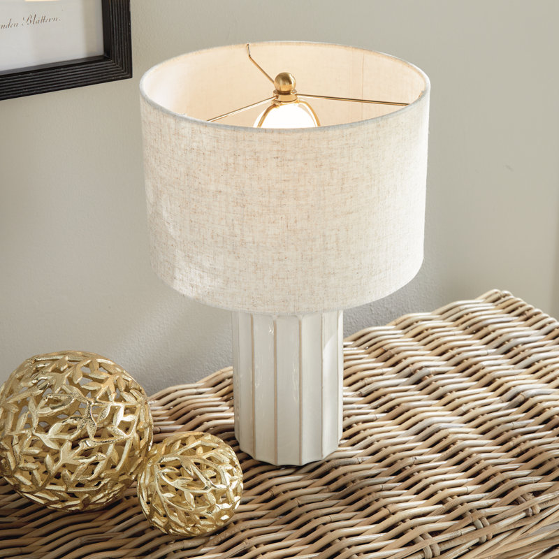 Mini lampe de table Aldene, H 11,5 po x l 6 po x P 6 po