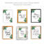 Ensemble de 30 panneaux de mariage feuilles tropicales pour la cérémonie, signalétique de décor de réception, 8,5 x 11 po