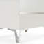 Ensemble de chambre à coucher 4 pièces en cuir écologique moderne blanc Omosède-1046862029