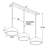 Elara 3-Light Kitchen Island Linear Pendant