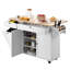 Armoire de rangement sur chariot avec îlot de cuisine 60 po