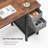 L-Shaped Metal Base Computer Desk-130295794