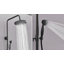 VIBRANTBATH Système de barre de robinet de douche à double tête en nickel brossé 8 pouces avec inverseur bidirectionnel Terra Flow (valve à disque en céramique incluse)-88864182