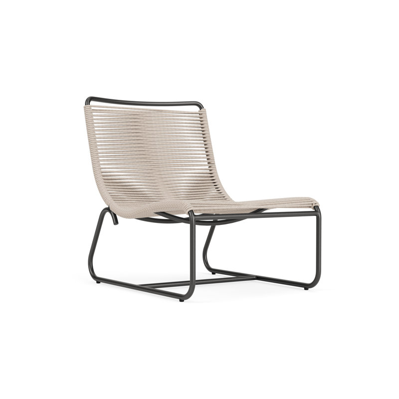Walter Lamb Outdoor Lounge Chair, Textured Pewter/Pebble
