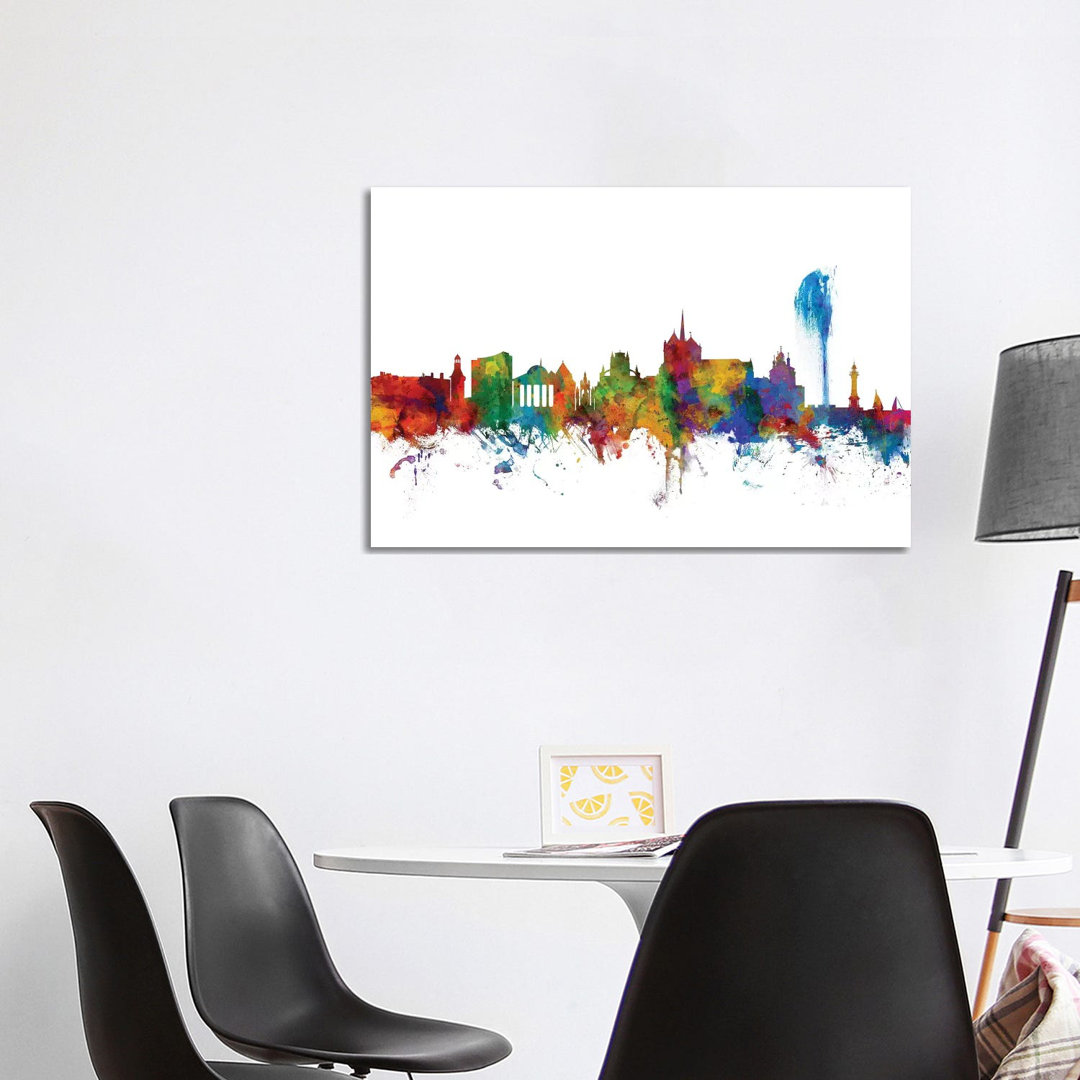 Geneva, Switzerland Skyline by Michael Tompsett - Wrapped Canvas Gallery-Wrapped Canvas Giclée