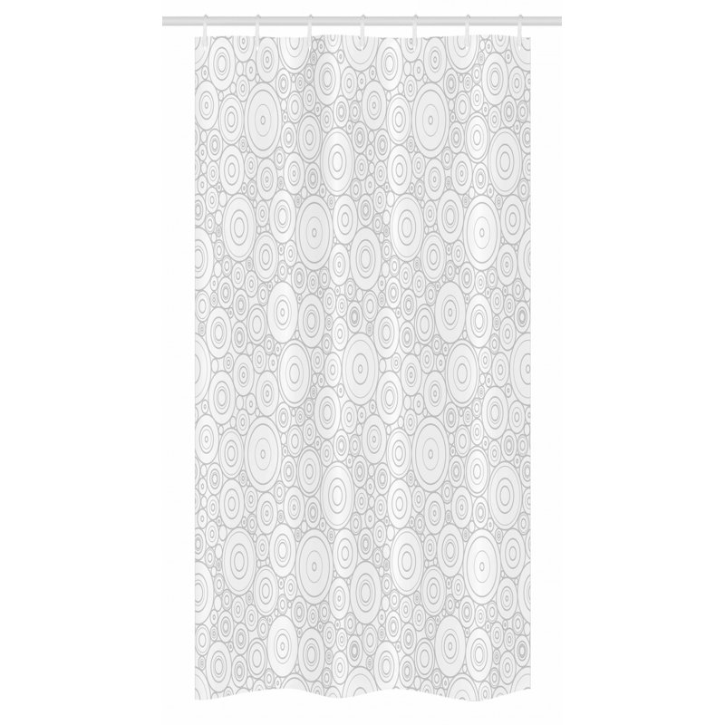 Geometric Shower Curtain with Hooks Included, 36" W x 72" L