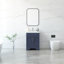 Aurilla 24 in. Single Sink Freestanding Bath Vanity in Marine Blue with White Carrara Quartz Top-695514426