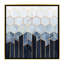 « doux blue hexagones » par elisabeth fredriksson-print-49715555-49715565