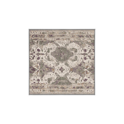 Machine Washable Gray Area Rug