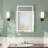 Modern Frameless LED Lighted Bathroom / Vanity Mirror with 3 Colour Adjustable, Memory Function, Anti-fog, Time Mode Control-102505969